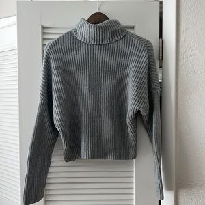 A&F Folded Turtleneck Chunky Sweater
